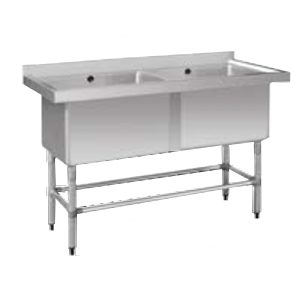Stainless Steel Double Deep Pot Sink 1410-6-DSB