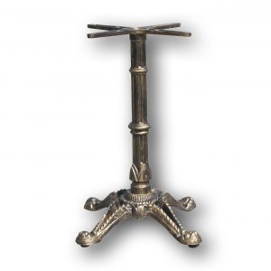 5014-1 Table base cast iron antique gold tiger feet four leg 560x560mm