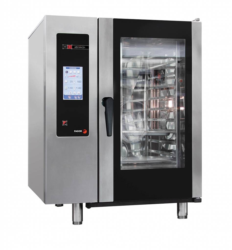 apg-101 Fagor 10 trays gas advance plus touch screen control combi oven with cleaning system - APG-101