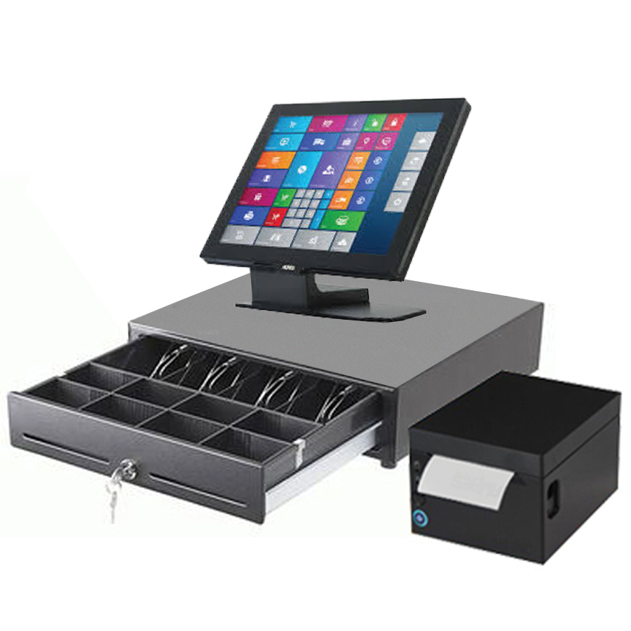 aures_quad_professional_package J2 Yuno Aures Commercial POS System Touchscreen Professional 15Û - COM-P02