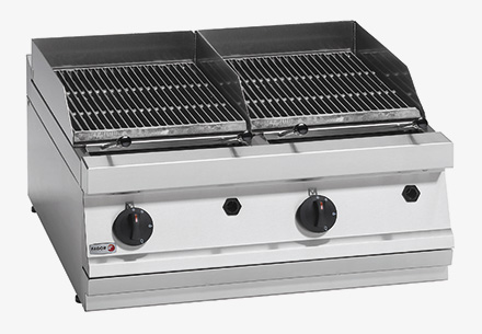 bg-10 Fagor 700 series - Gas charcoal 2 grid grill BG7-10