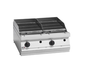 Fagor 700 series - LPG charcoal 2 grid grill BG7-10LPG