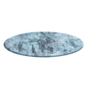 BLH-R100CM Round 1000 Laminate Table Top - Blue Marble Type
