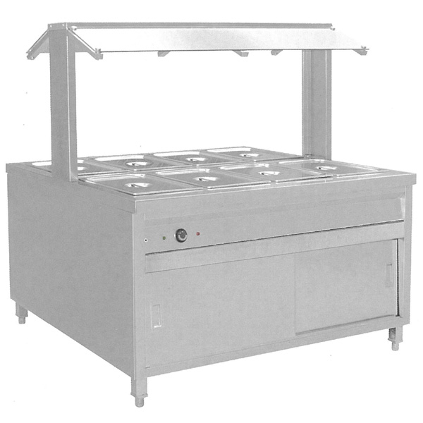 buffet_bs8h BS8H Heated Buffet Bain Marie Centre Servery