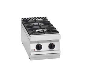 Fagor 700 series natural gas 2 burner boiling top with cast CG7-20H