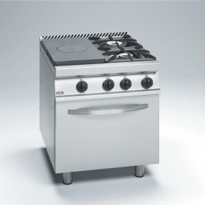 Free Standing Solid Target top with open burner and Oven - CG7-31-I