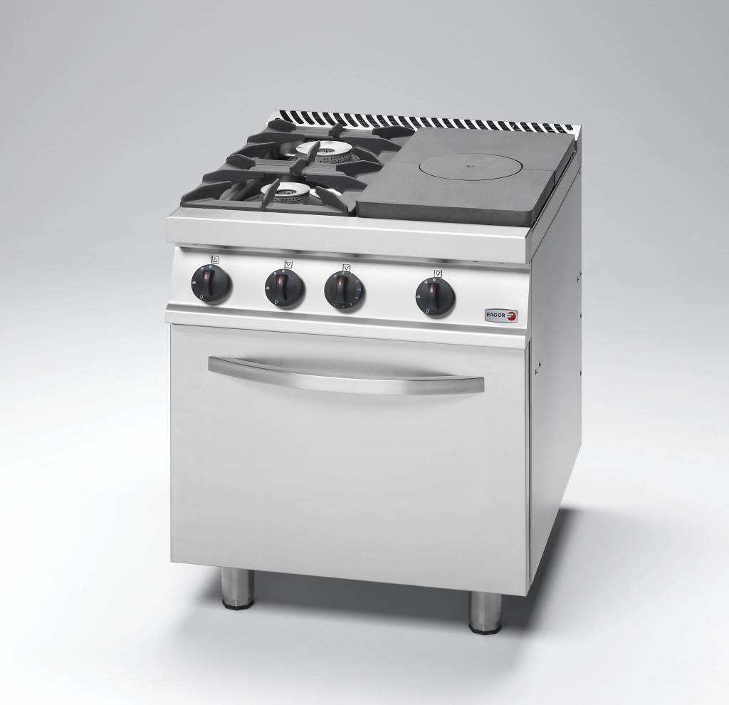 cg7-31_d Free Standing Solid Target top with open burner and Oven - CG7-31-D