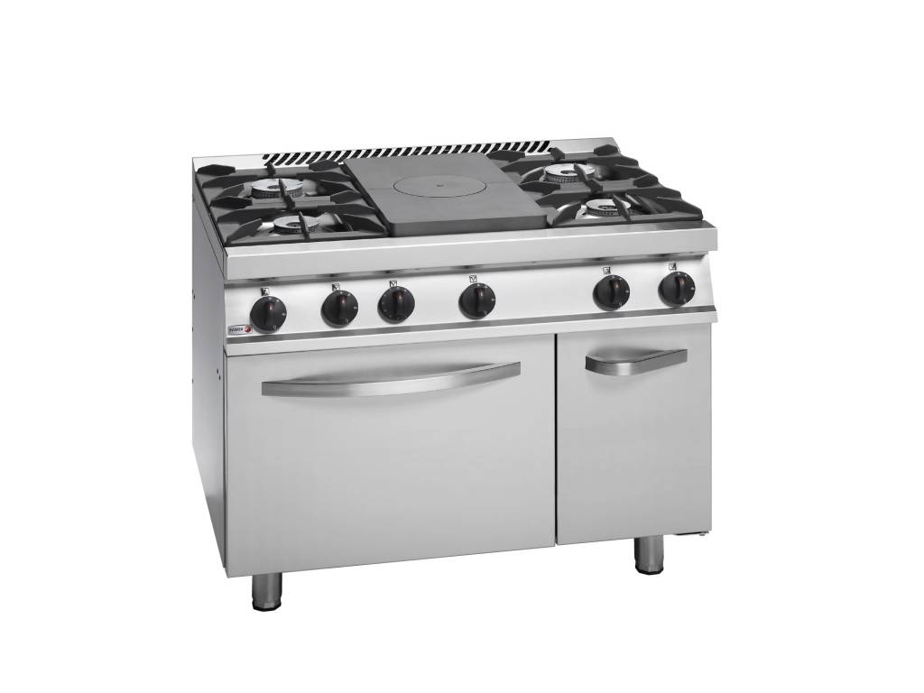 cg7-51 Free Standing Solid Target top with open burner and Oven - CG7-51