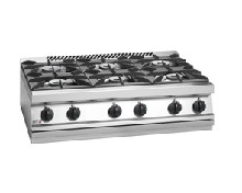 Fagor 700 series natural gas 6 burner SS boiling top CG7-60H