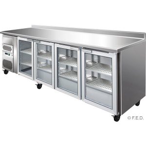 FE25G TROPICALISED Four Doors Bar Fridge