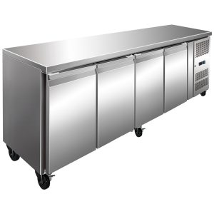 FE4100TN S/S Four Door Bench Fridge 511L