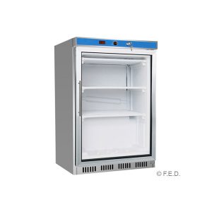 HF200G S/S Display Freezer with Glass Door