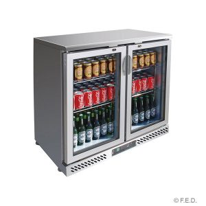SC248SG Two Door SS Drink Cooler