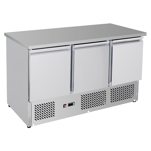 frig_bench_gns1300b GNS1300B Three Door Compact Workbench Fridge