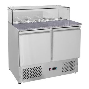 GNS900E Two Door Salad Marble Prep Top