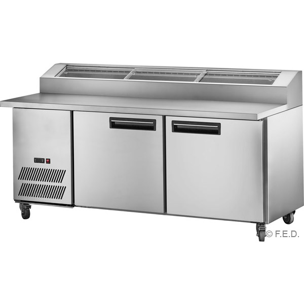 frig_pizza_ppb18 PPB/15 two door DELUXE Pizza Prep Bench