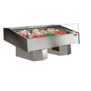Multiplexable Serve-over Refrigerated Fish Open Display 1540mm - FSG1500