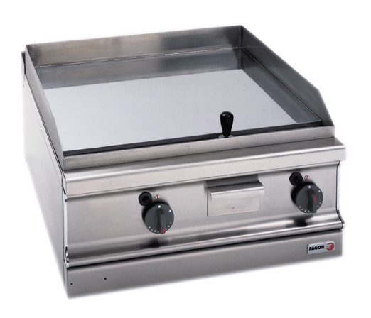ftgc710l Fagor 700 series natural gas chrome 2 zone fry top with thermostatic control FTG-C7-10L