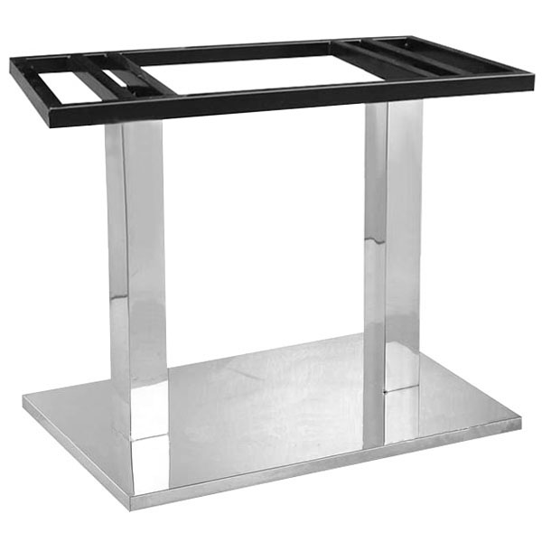 furn_base_8003-3 8003-3 Rectangle Stainless Steel Table Base 720H