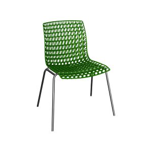 CX-H018G Colourful Mesh Outdoor Polypropylene Chair (Green)