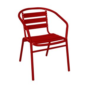 JB-AL001R Alfresco Aluminium Armchair (Red)