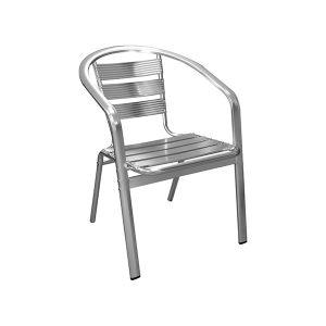 YC003 Alfresco Aluminium Armchair (Natural Polished)