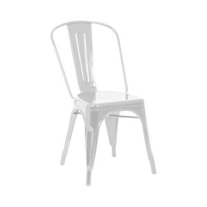 MR1234WS Outdoor Dining Chair - Iron - White