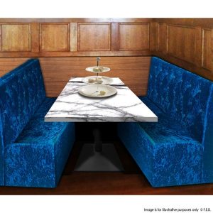 SL12-294S Lounge Single Blue Velvet 1100x600x1100