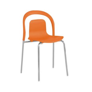 LKL-010O Stylish Art Deco Chair - Orange