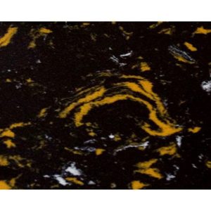 FY-RE56PBL Black & Gold Swirl Marble Rectangle 600x500x15