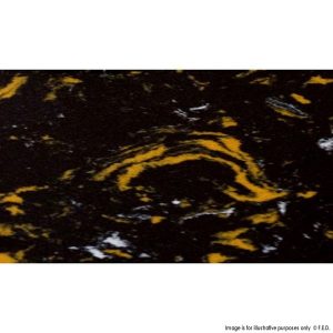 FY-RE57PBL Black & Gold Swirl Marble Rectangle 700x500x15