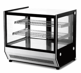 Counter Top Square Glass Hot Food Display - GN-900HRT