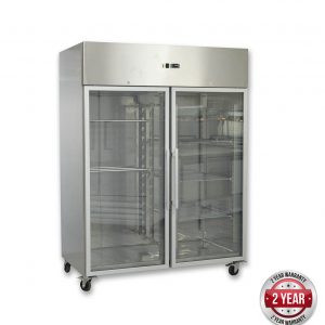 GN1200BTG GRAND ULTRA Two Glass Doors Upright Freezer 1200L