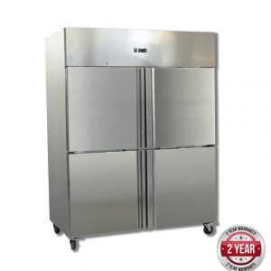 GN1200BTM GRAND ULTRA Four 2/1 S/S door upright Freezer 1200L