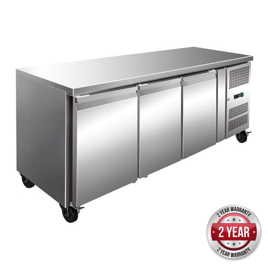 gn3100tn GN3100TN TROPICALISED 3 Door Gastronorm Bench Fridge