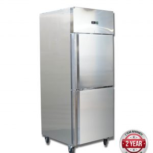 GN650TNM GRAND ULTRA Double 1/2 S/S Door Upright Fridge 685L