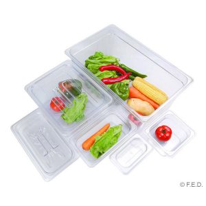 JW-P194 - Clear Poly 1/9 x 100 mm Gastronorm Pan