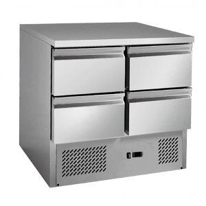 4 drawers S/S benchtop fridge - GNS900-4D