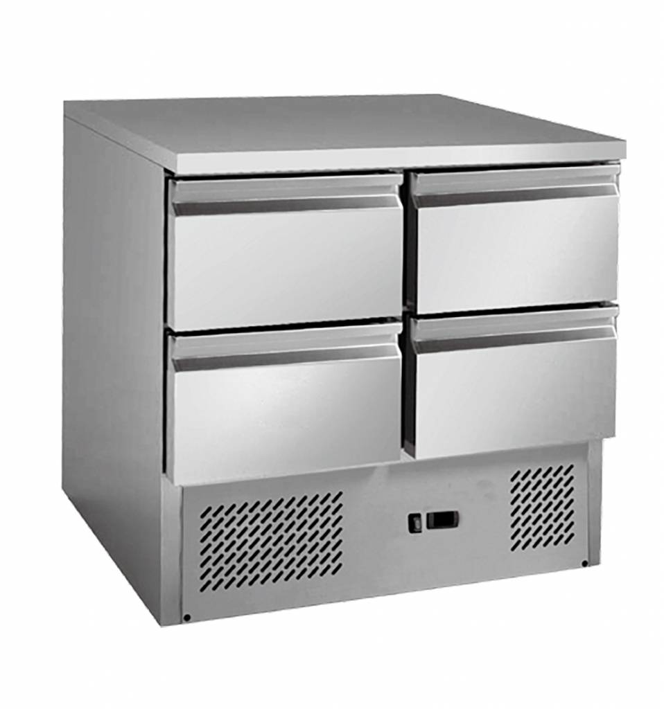 gns900-4d_sml 4 drawers S/S benchtop fridge - GNS900-4D