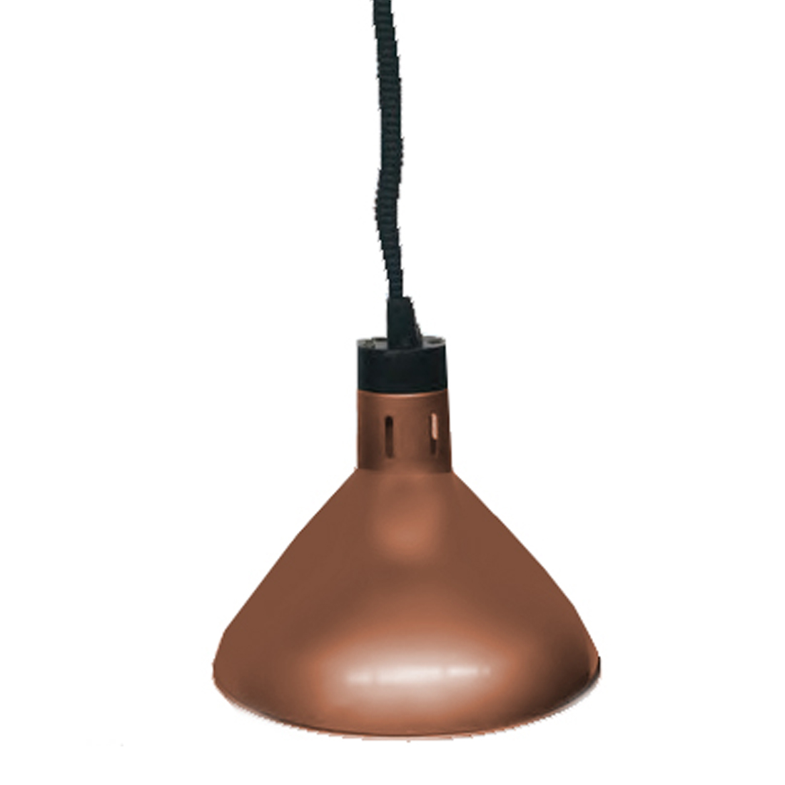 hywbl09-antique-copper Pull down heat lamp antique copper 270mm Round HYWBL09