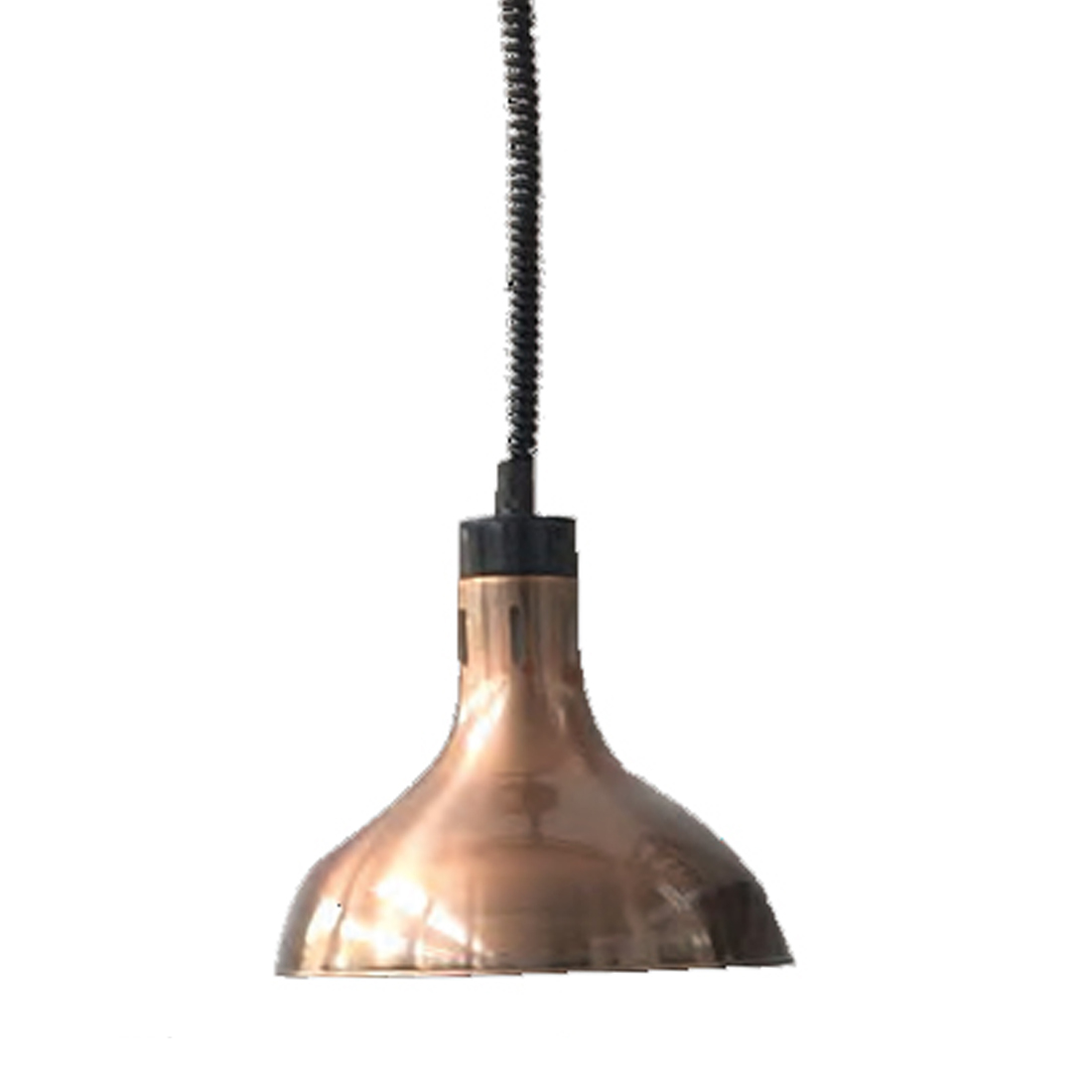 hywcl12-antique-copper Pull down heat lamp antique copper 290mm Round HYWCL12