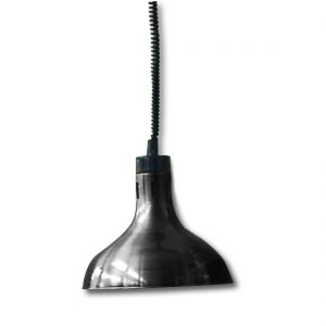 Pull down heat lamp silver 290mm Round HYWCL13