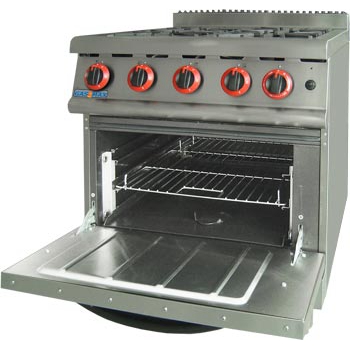 jzh-rp-4_1 JZH-RP-4 GASMAX Natural Gas Four Burner Top On Oven with Flame Failure