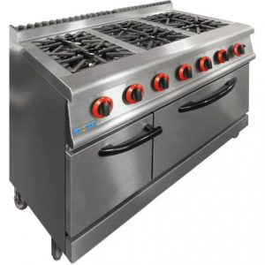 JZH-RP-6LPG GASMAX LPG Gas 6 Burner Top On Oven with Flame Failure