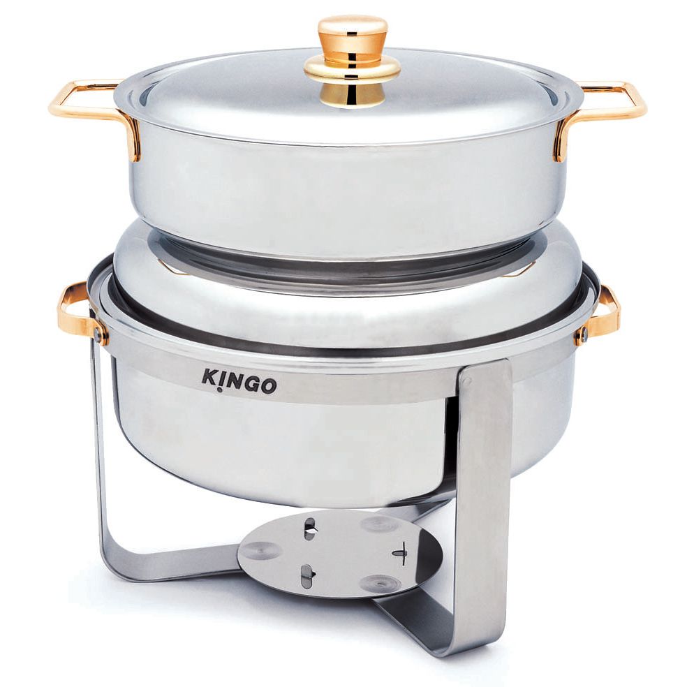 kg2604 KG2604 Round Soup Station with Gilt Legs