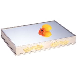 KG4122B Oblong Mirror Plate / Rose