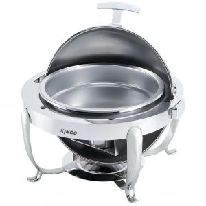 KGB2404 Round Chafing Dish with Chrome Legs