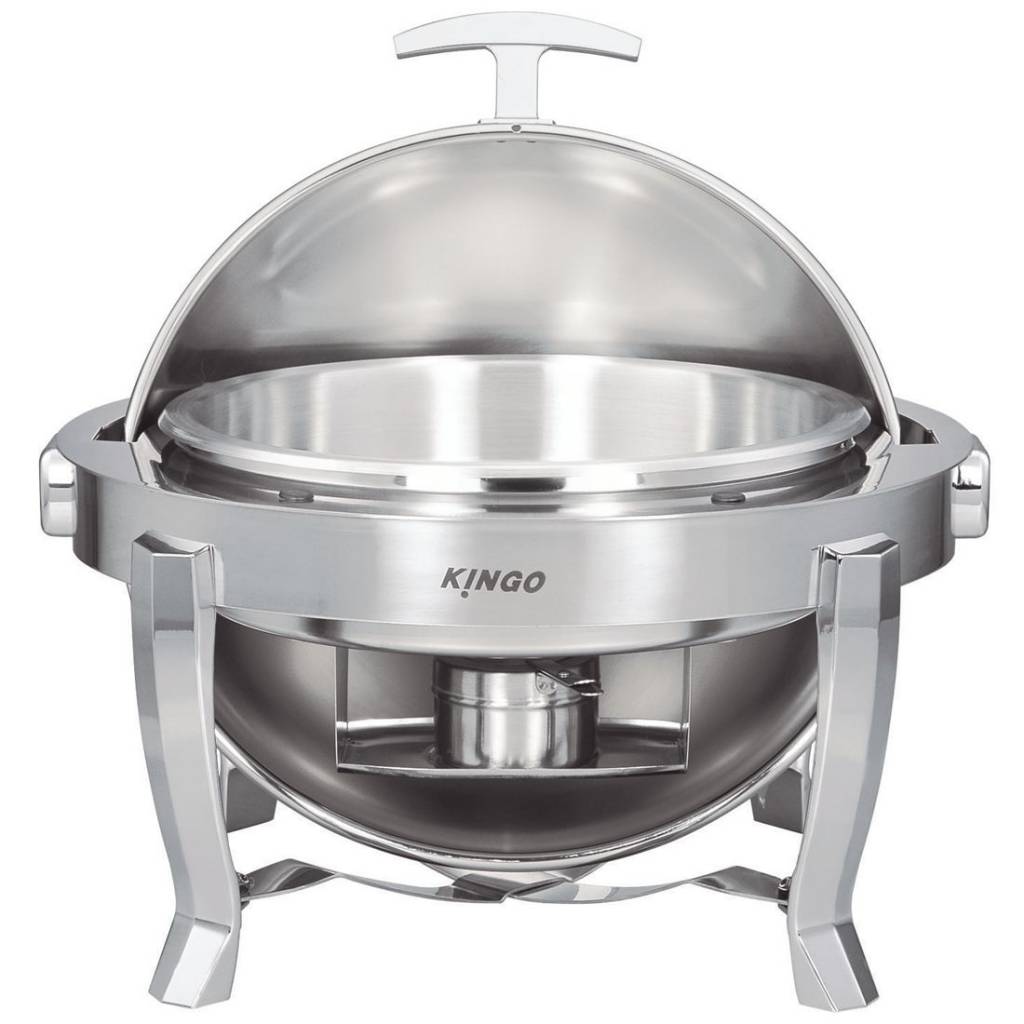 kgb6703g KGB6703G Round Chafing Dish with Chrome Legs