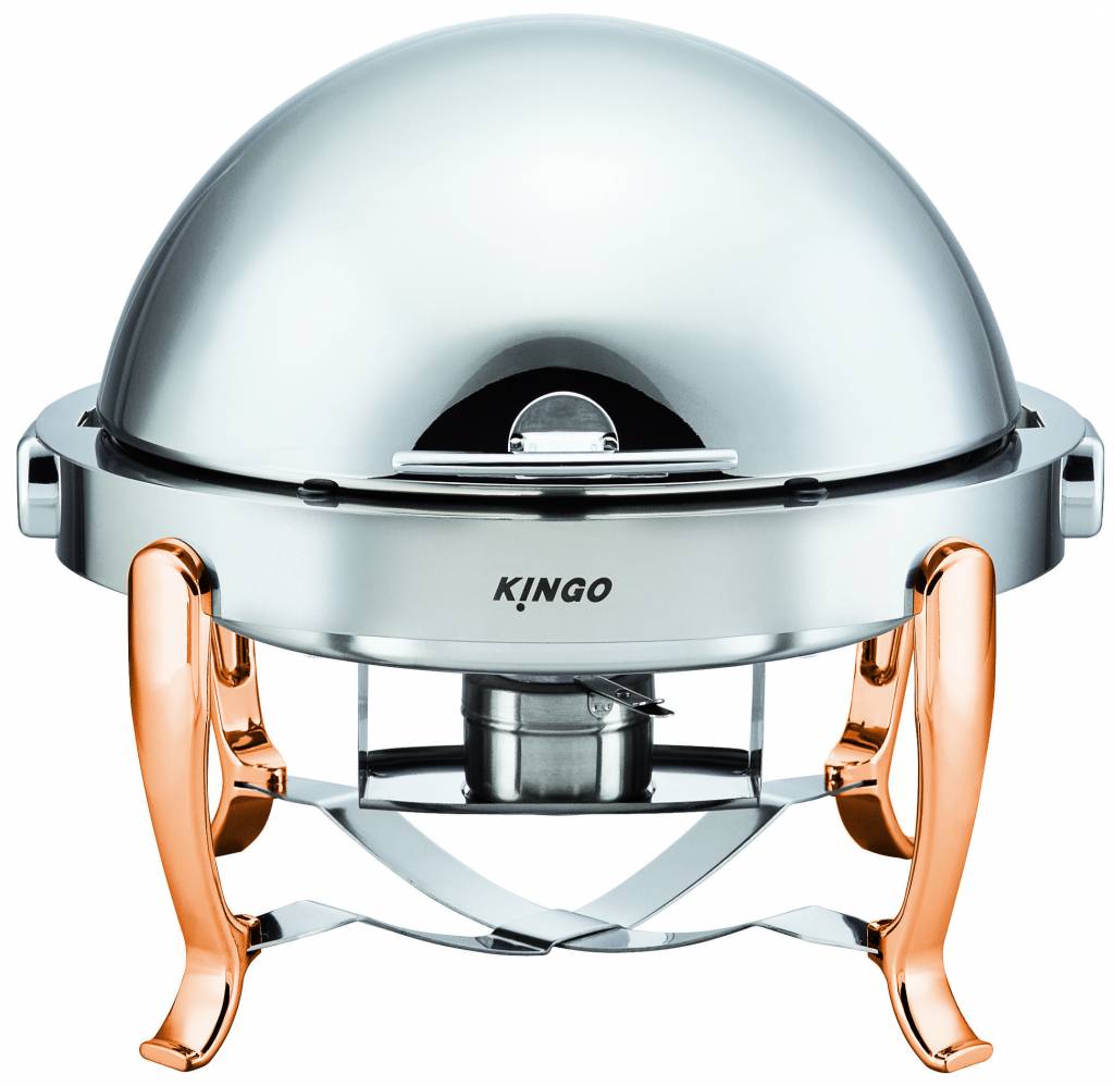 kgb6803 KGB6803 Round Chafing Dish with Gilt Legs