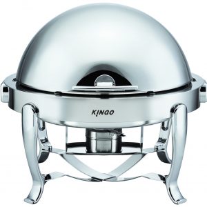 Round Chafing Dish with Chrome Legs - KGB6803G